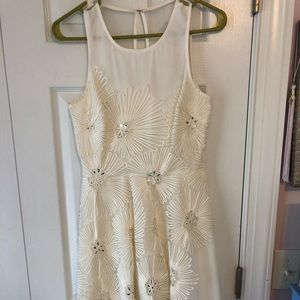 Belle Badgley Mischka white dress
